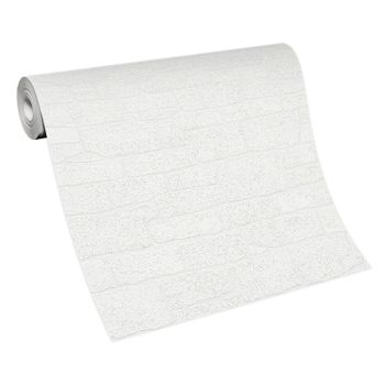 Tapeta cegła biały 10091-01