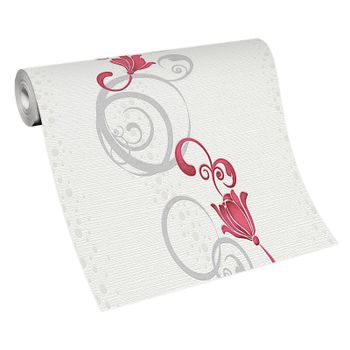 Tapeta w kwiaty biały 13287-20
