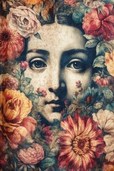 Mural Blooming Mona Lisa | DD133271