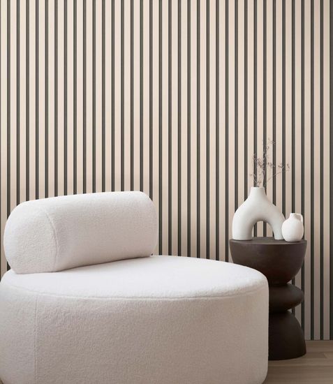 Panele akustyczne-tapeta Metallic Greige | B786283