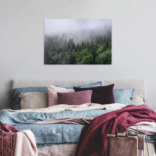 Druk na płótnie DD120291 Foggy Fir Trees A.S. Création